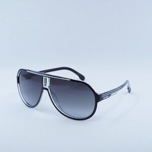 Carrera 1057/S 080S 9O Sunglasses Black Aviator Frame, Grey Lenses